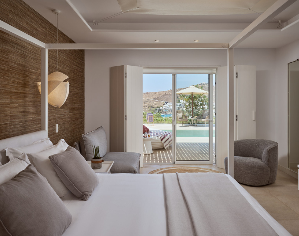 Design Δωμάτιο με Θέα Θάλασσα & Κοινόχρηστη Πισίνα